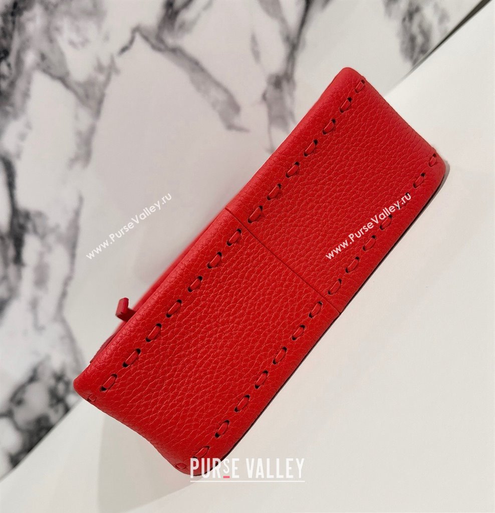 Fendi Mini Fendessence bag Red Selleria with 264 hand-sewn topstitches 2024 (chaoliu-24041051)