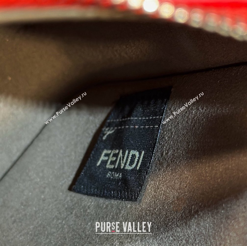 Fendi Mini Fendessence bag Red Selleria with 264 hand-sewn topstitches 2024 (chaoliu-24041051)