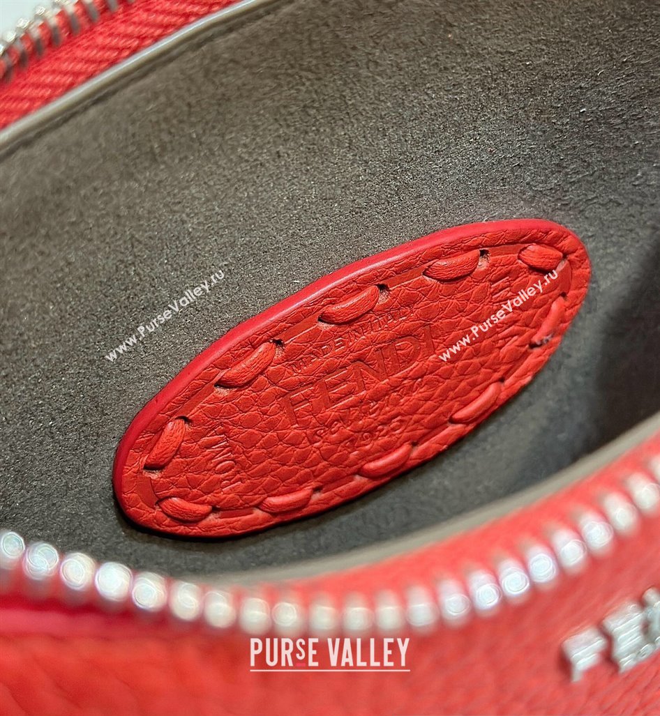 Fendi Mini Fendessence bag Red Selleria with 264 hand-sewn topstitches 2024 (chaoliu-24041051)