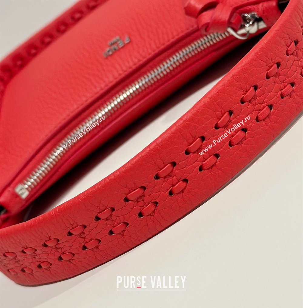 Fendi Mini Fendessence bag Red Selleria with 264 hand-sewn topstitches 2024 (chaoliu-24041051)