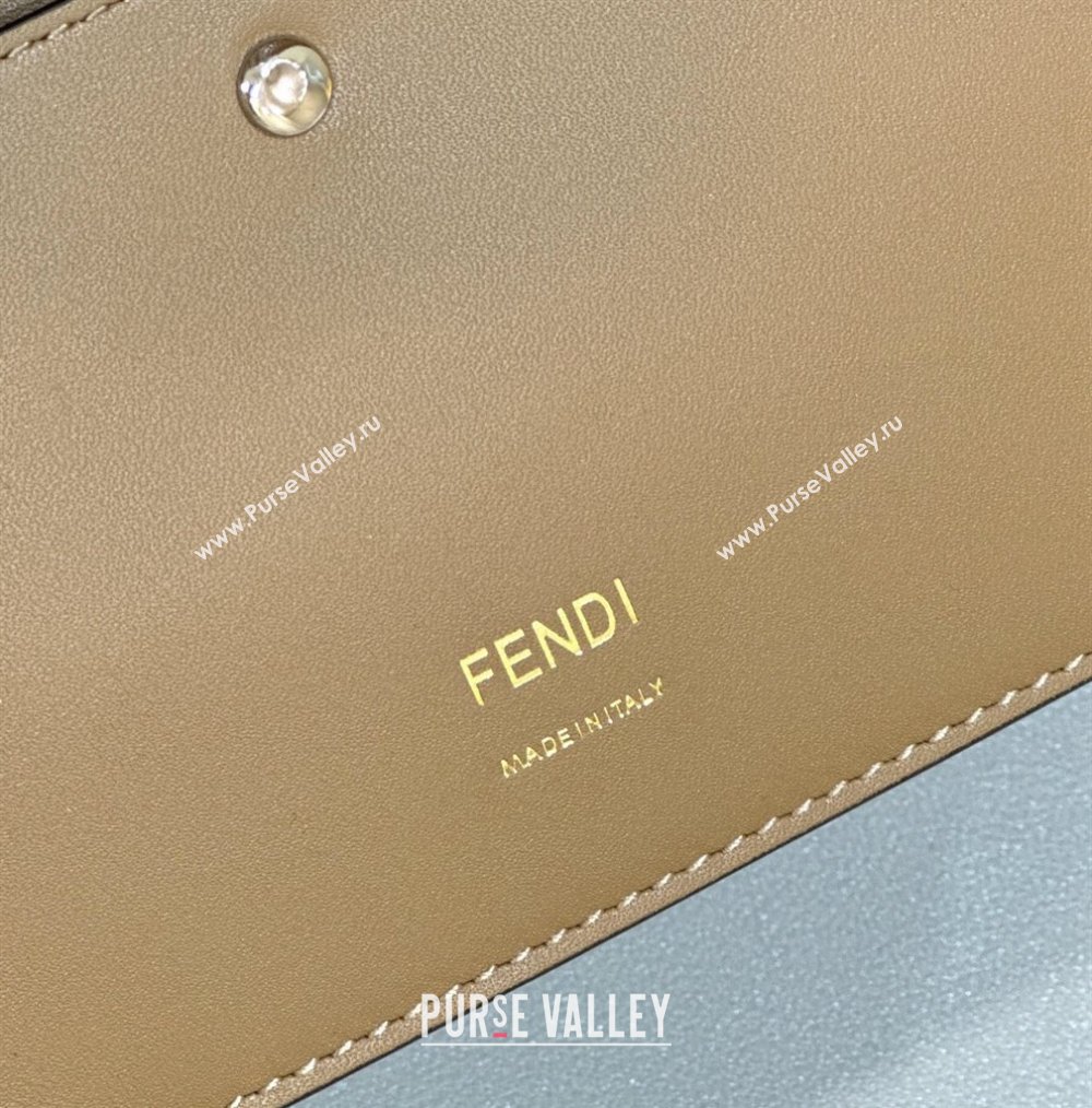 Fendi Medium Baguette Bag Sand and brown interlaced leather and raffia 2024 (chaoliu-24040930)