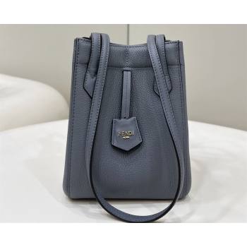 Fendi Origami Mini bag Gray leather that can be transformed 2024 (chaoliu-24040906)