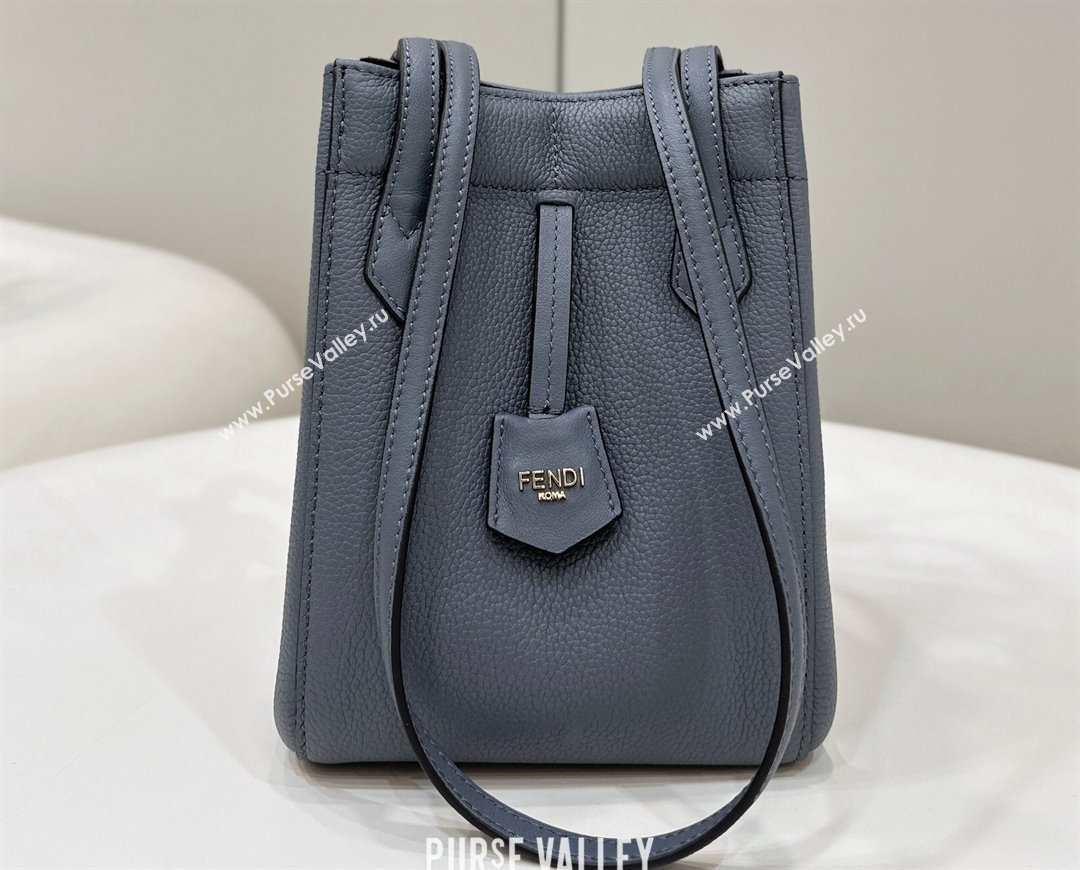 Fendi Origami Mini bag Gray leather that can be transformed 2024 (chaoliu-24040906)