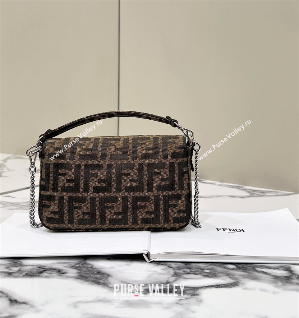 FENDI x FRGMT x POKÉMON Mini Baguette bag Brown FF fabric 2024 (chaoliu-24041045)