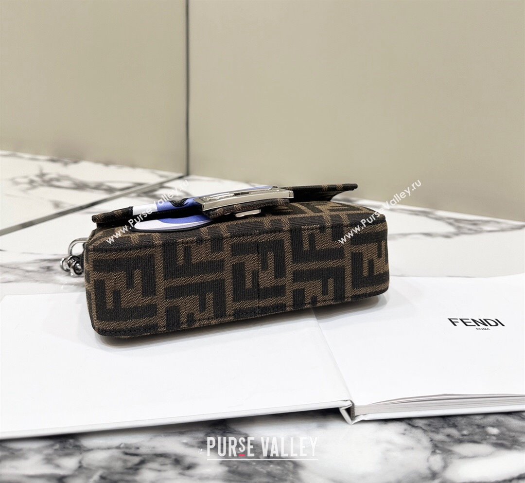 FENDI x FRGMT x POKÉMON Mini Baguette bag Brown FF fabric 2024 (chaoliu-24041045)