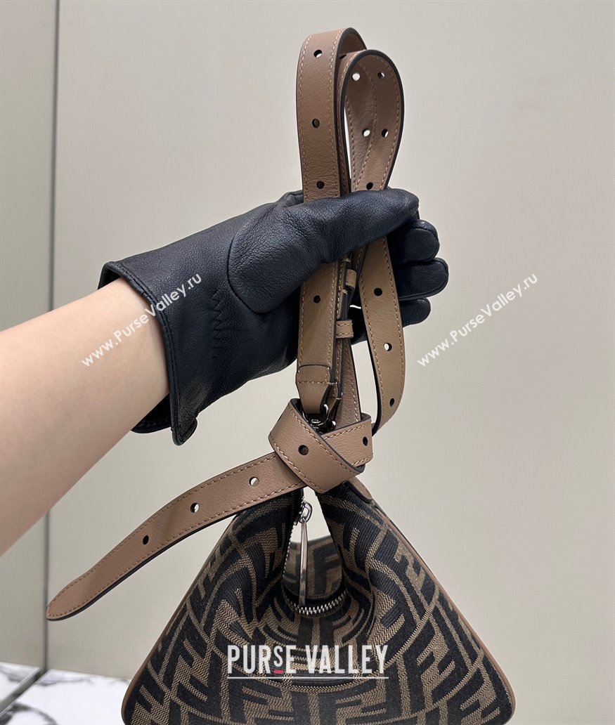 Fendi Mini After bag Brown FF fabric 2024 (chaoliu-24041048)