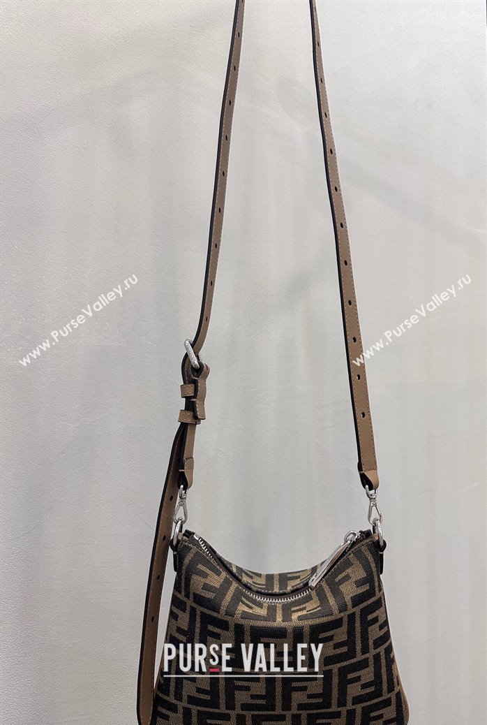 Fendi Mini After bag Brown FF fabric 2024 (chaoliu-24041048)