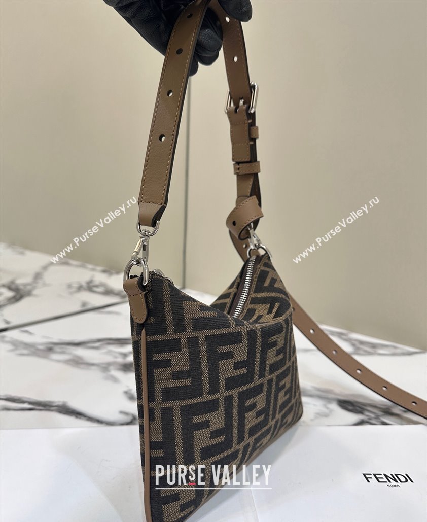Fendi Mini After bag Brown FF fabric 2024 (chaoliu-24041048)