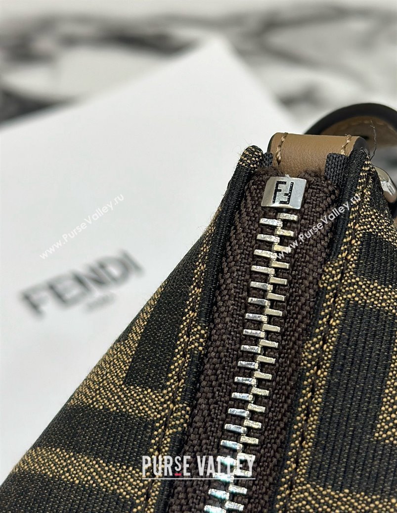 Fendi Mini After bag Brown FF fabric 2024 (chaoliu-24041048)