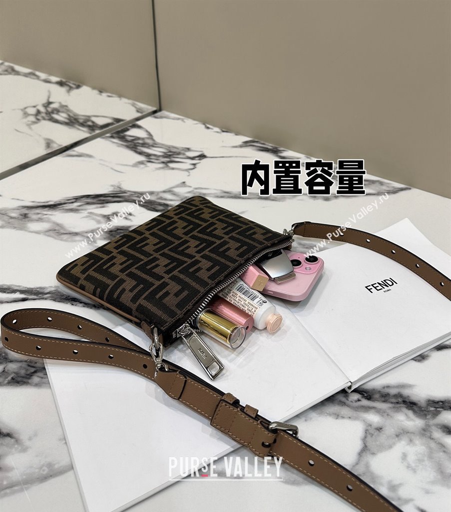 Fendi Mini After bag Brown FF fabric 2024 (chaoliu-24041048)