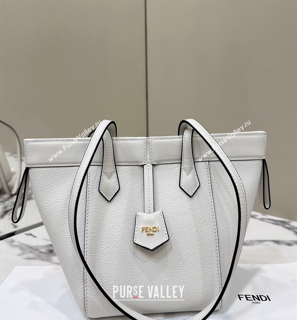 Fendi Origami Mini bag White leather that can be transformed 2024 (chaoliu-24040905)