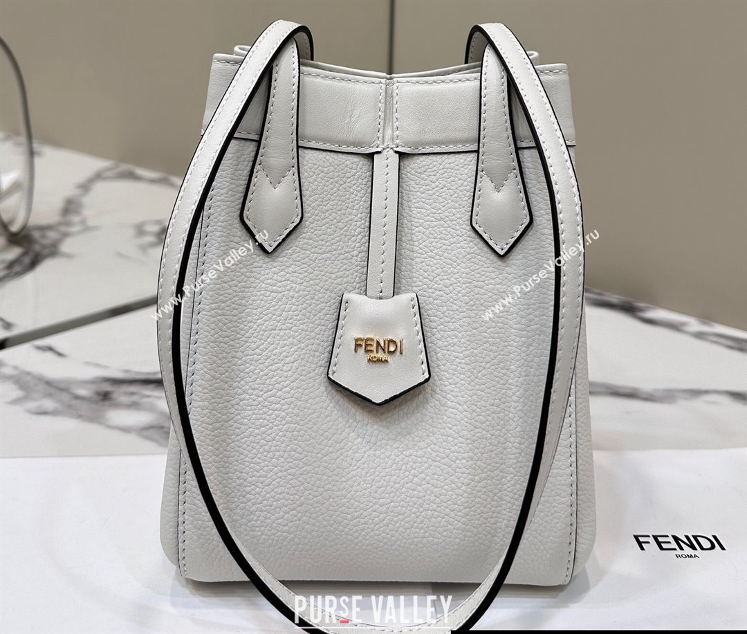 Fendi Origami Mini bag White leather that can be transformed 2024 (chaoliu-24040905)