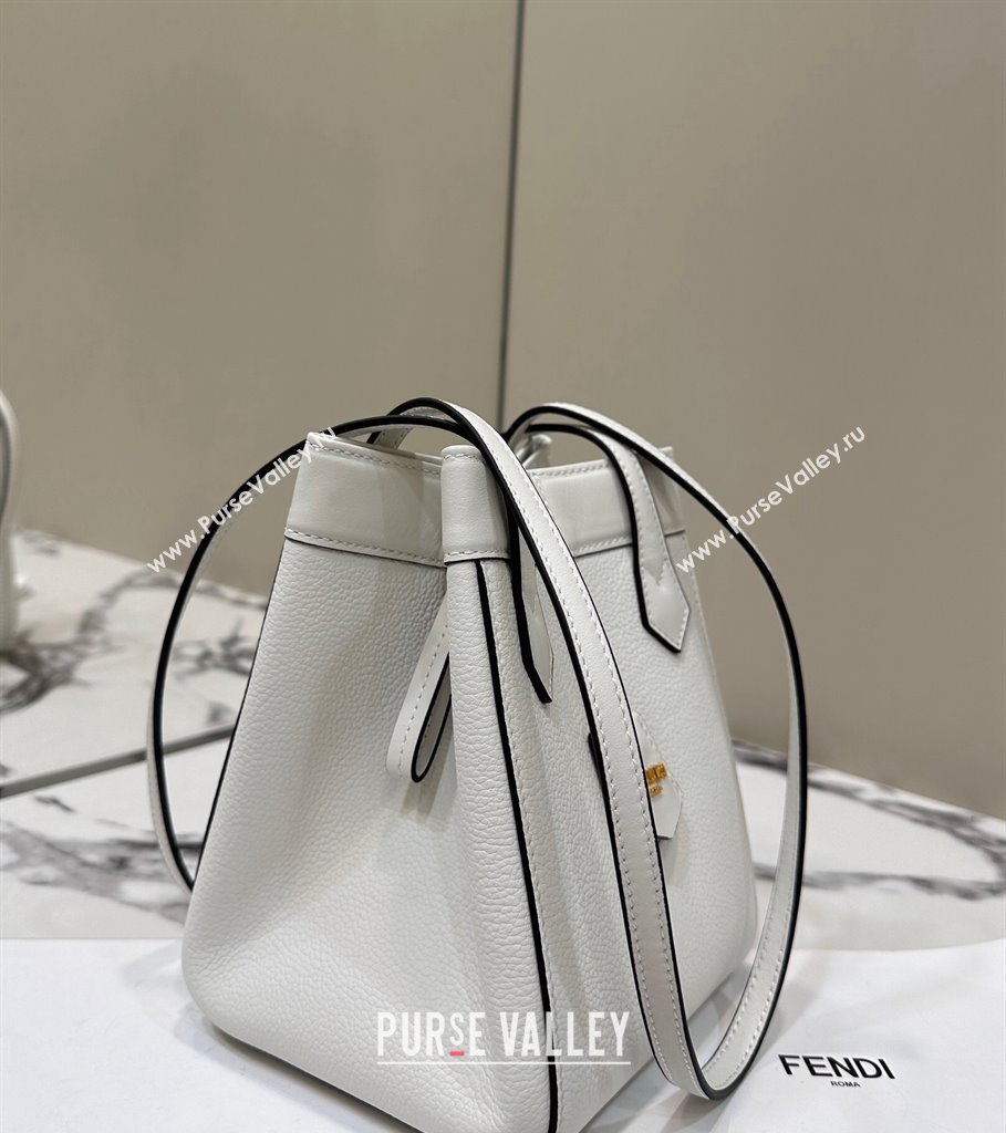 Fendi Origami Mini bag White leather that can be transformed 2024 (chaoliu-24040905)