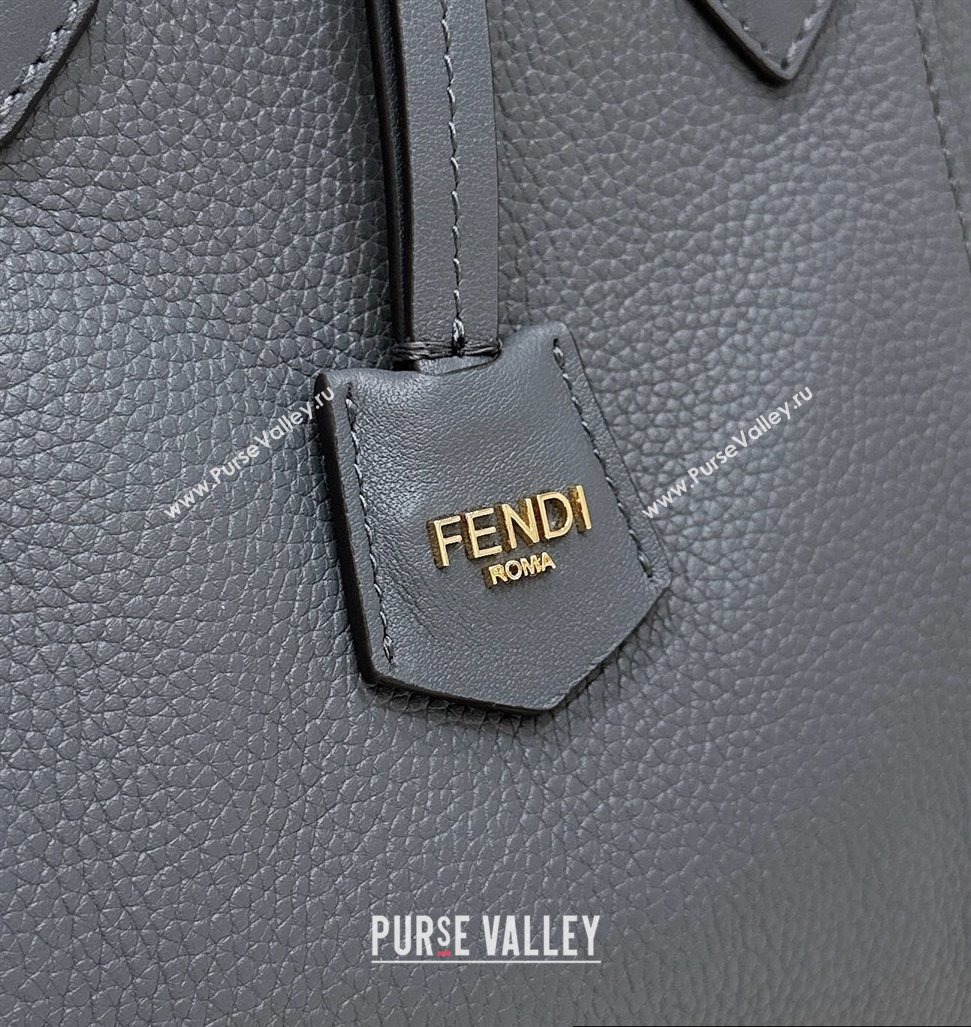 Fendi Origami Mini bag Gray leather that can be transformed 2024 (chaoliu-24040906)