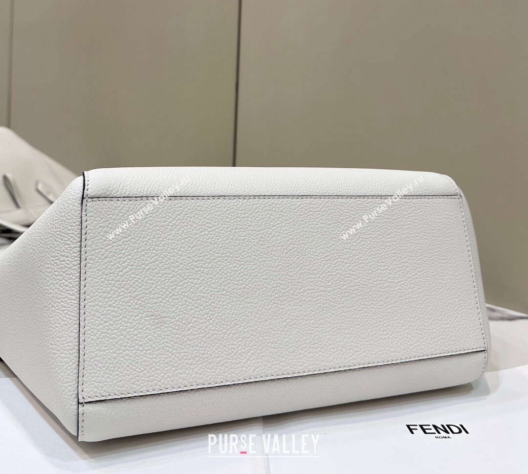 Fendi Origami Medium bag White leather that can be transformed 2024 (chaoliu-24040904)