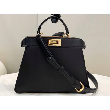 Fendi Peekaboo ISeeU Small Bag in nappa Leather Black 2024 (chaoliu-24040950)