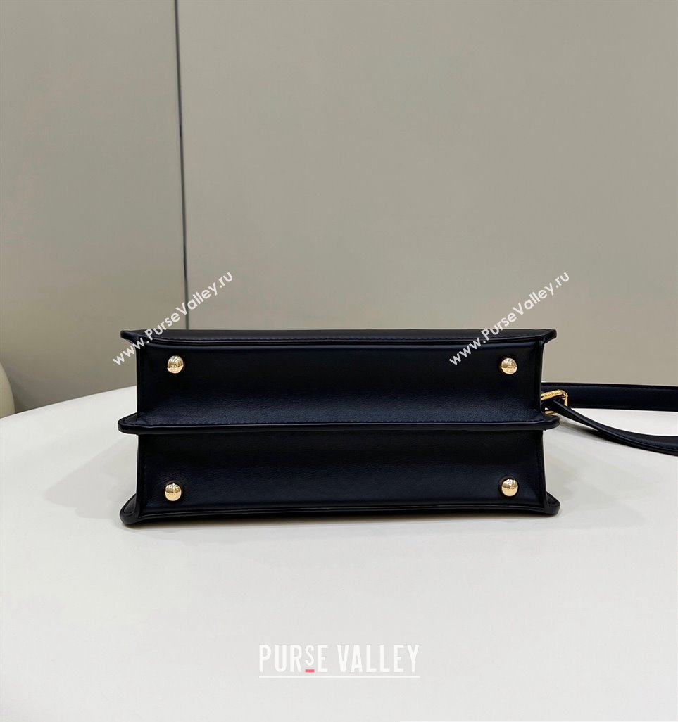 Fendi Peekaboo ISeeU Small Bag in nappa Leather Black 2024 (chaoliu-24040950)