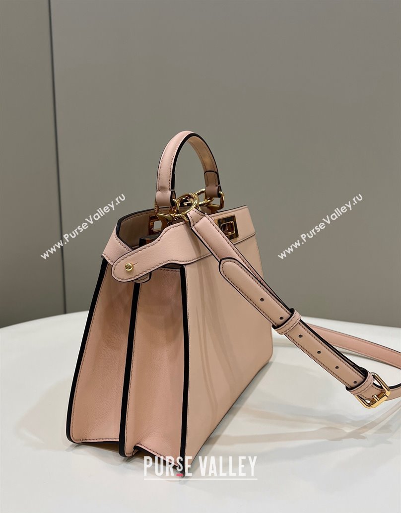Fendi Peekaboo ISeeU Small Bag in nappa Leather Nude Pink 2024 (chaoliu-24040952)