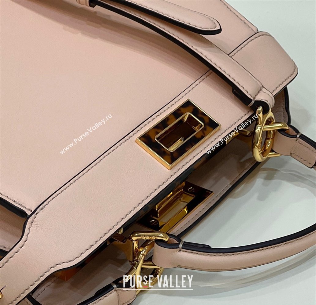 Fendi Peekaboo ISeeU Small Bag in nappa Leather Nude Pink 2024 (chaoliu-24040952)