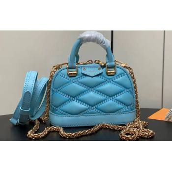 Louis Vuitton Lambskin Nano Alma Bag M83049 Lagoon Blue 2024 (kiki-24041113)