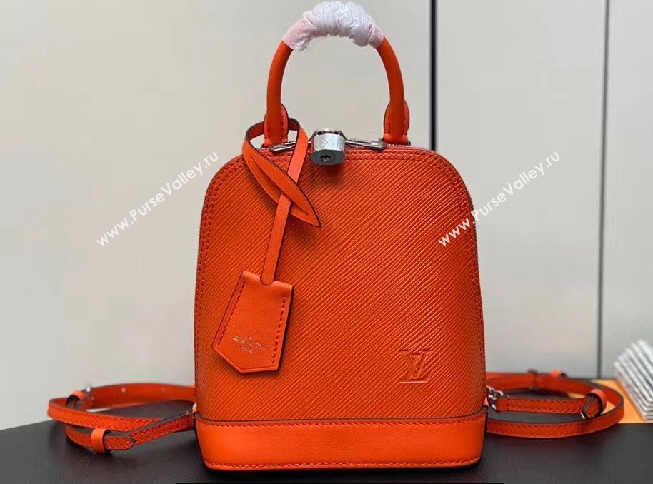 Louis Vuitton EPI Leather Alma backpack Bag M25104 Orange 2024 (kiki-24041115)