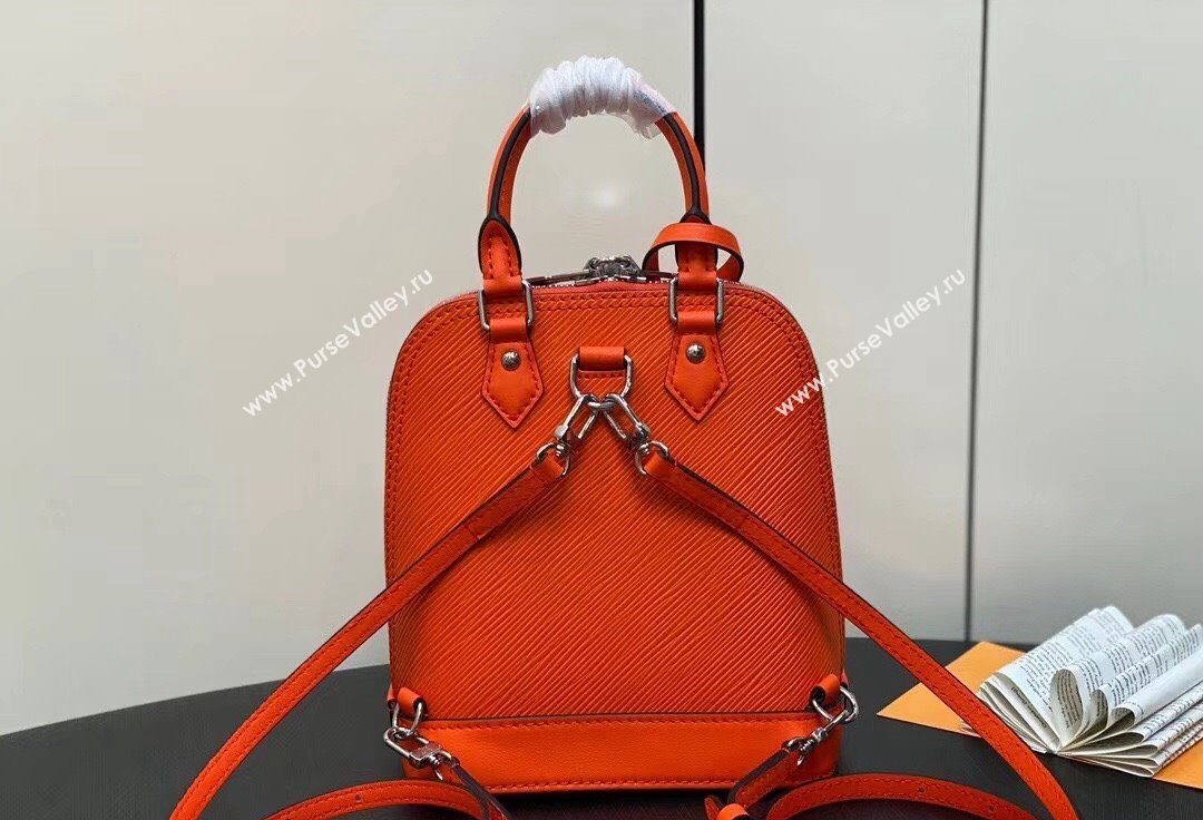 Louis Vuitton EPI Leather Alma backpack Bag M25104 Orange 2024 (kiki-24041115)