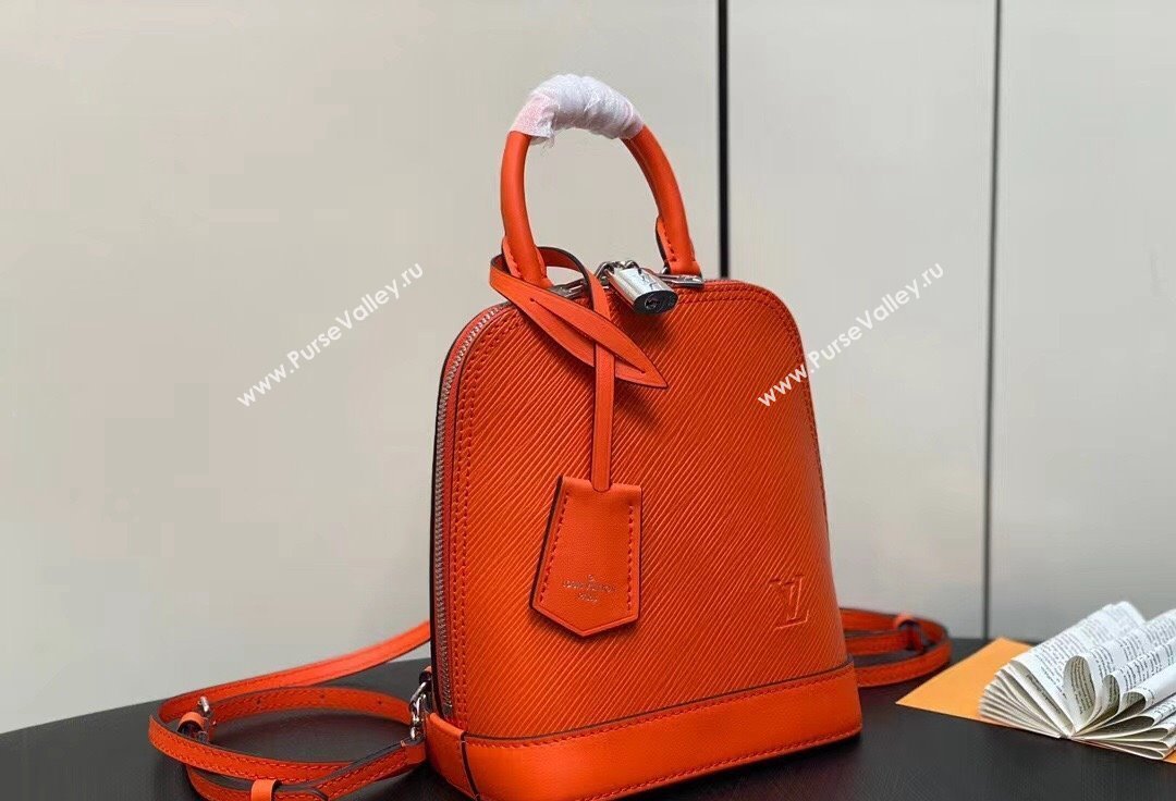 Louis Vuitton EPI Leather Alma backpack Bag M25104 Orange 2024 (kiki-24041115)
