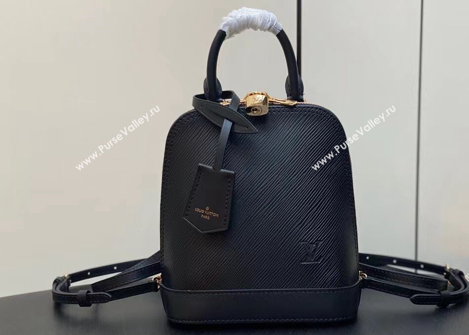 Louis Vuitton EPI Leather Alma backpack Bag M25103 Black 2024 (kiki-24041114)