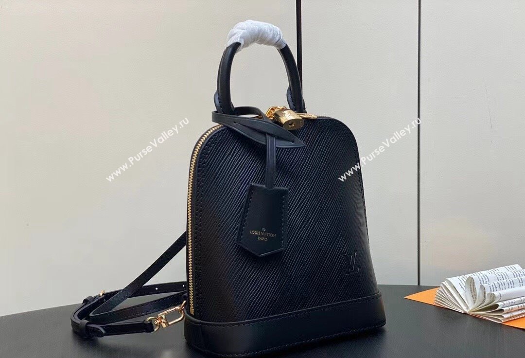 Louis Vuitton EPI Leather Alma backpack Bag M25103 Black 2024 (kiki-24041114)