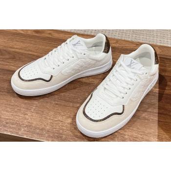 Louis Vuitton LV Stadium Sneakers in Leather White 2024 (kaola-24041114)