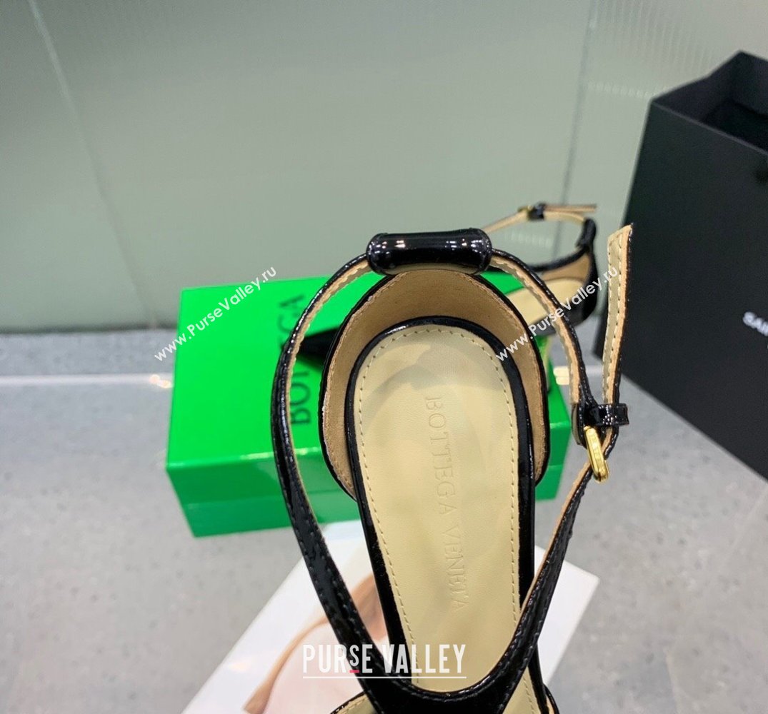 Bottega Veneta Rocket T-Bar Pumps Leather Black 2024 (kaola-24041001)