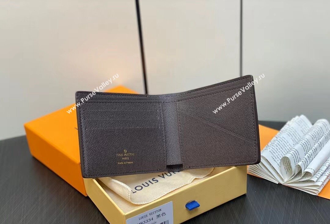 Louis Vuitton Monogram Craggy canvas Multiple Wallet M83334 Chocolate 2024 (kiki-24041110)