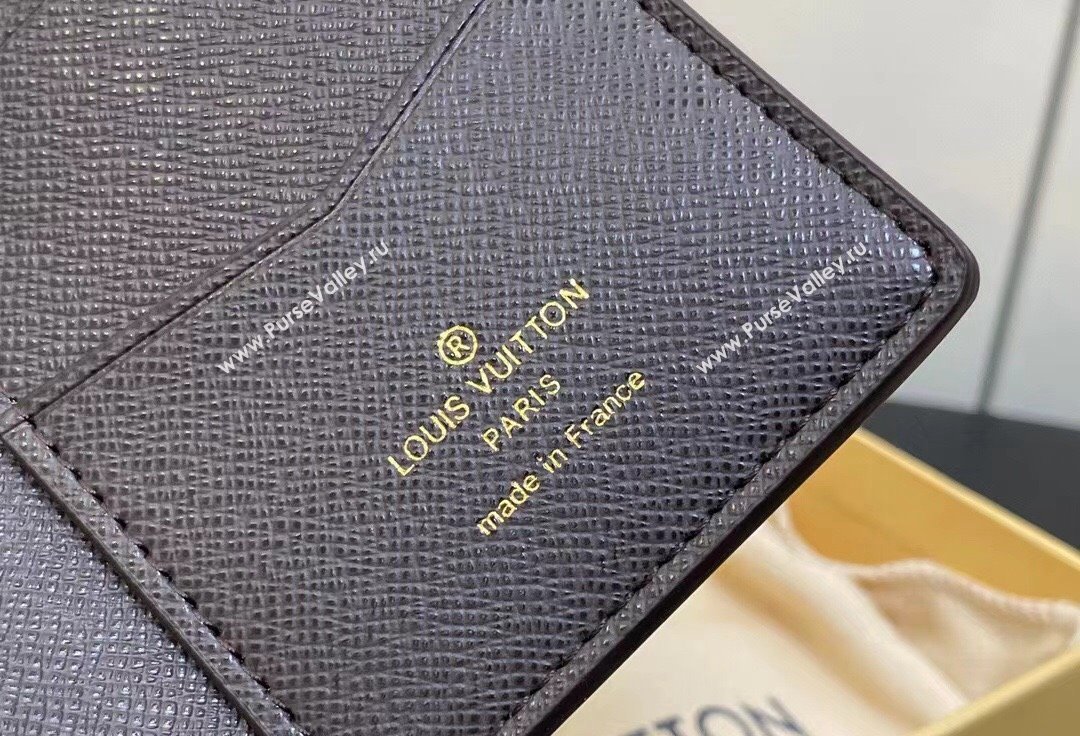 Louis Vuitton Monogram Craggy canvas Pocket Organizer Wallet M83337 Chocolate 2024 (kiki-24041108)