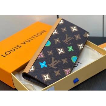 Louis Vuitton Monogram Craggy canvas Brazza Wallet M83335 Chocolate 2024 (kiki-24041106)