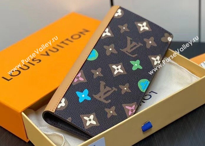 Louis Vuitton Monogram Craggy canvas Brazza Wallet M83335 Chocolate 2024 (kiki-24041106)