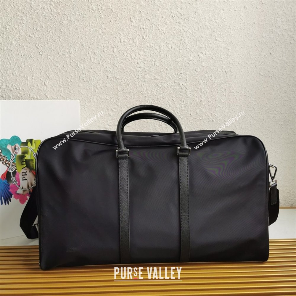Prada Re-Nylon and Saffiano leather duffle bag black 2VC013 2023 (ZIYIN-231204-01)
