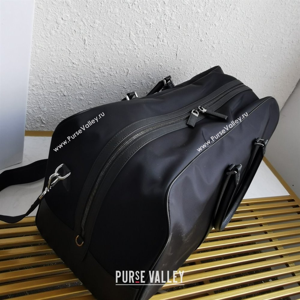 Prada Re-Nylon and Saffiano leather duffle bag black 2VC013 2023 (ZIYIN-231204-01)