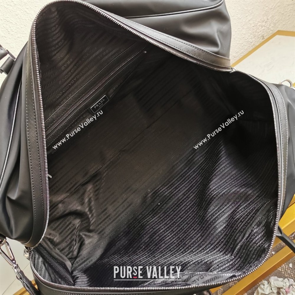 Prada Re-Nylon and Saffiano leather duffle bag black 2VC013 2023 (ZIYIN-231204-01)