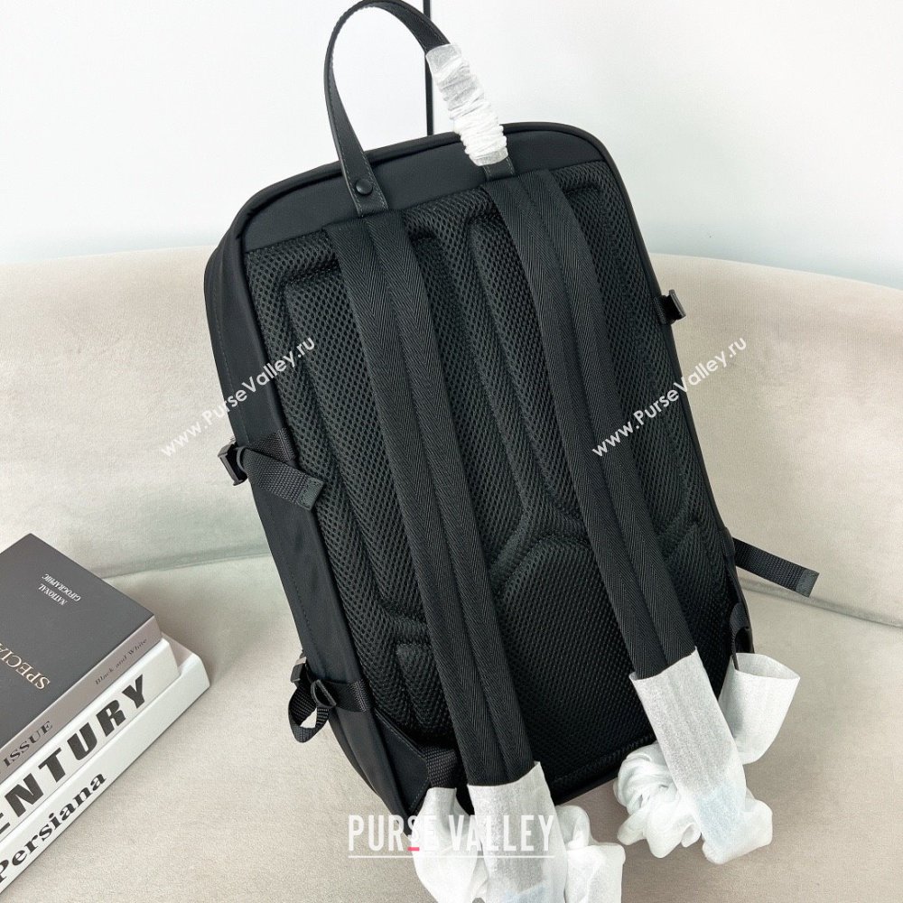 PRADA Re-Nylon and Saffiano leather backpack black 2VZ101 2023 (YANZI-231204-02)