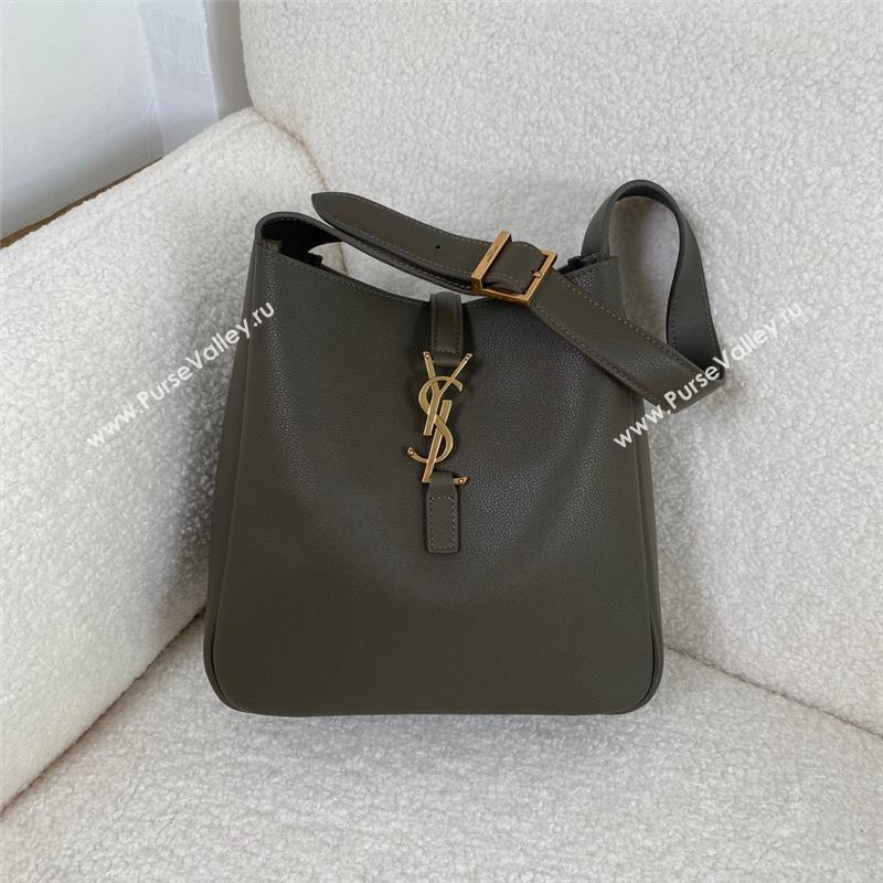 Saint Laurent small le 5 à 7 supple Bag in grained leather 713938 LIGHT MUSK (yida-231101-01)