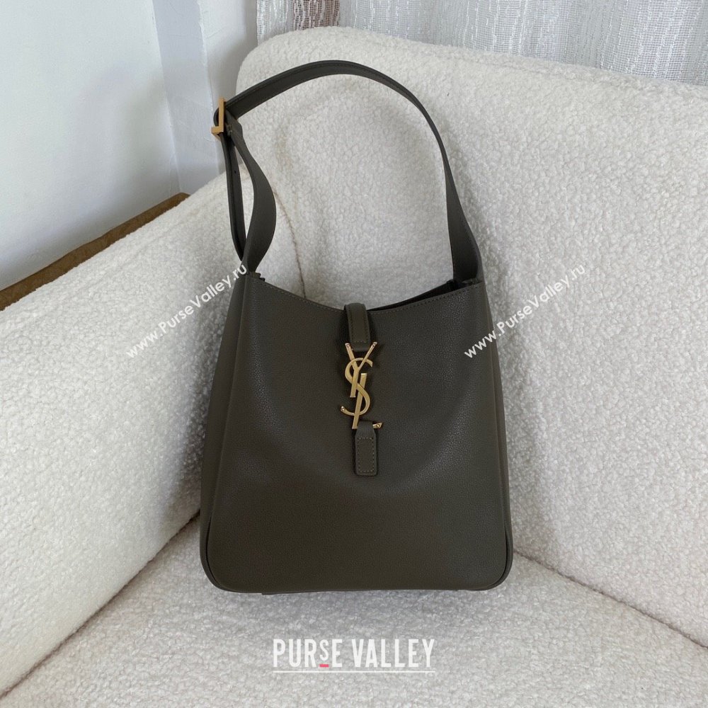 Saint Laurent small le 5 à 7 supple Bag in grained leather 713938 LIGHT MUSK (yida-231101-01)