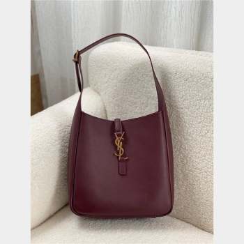 Saint Laurent small le 5 à 7 supple Bag in grained leather 713938 ROUGE LEGION (bige-231101-16)