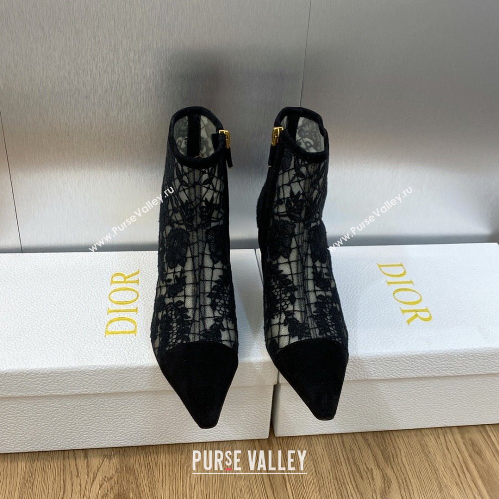 Dior Heel 6.5cm Naughtily-D Ankle Boots in Black 2023 (jincheng-231024-04)