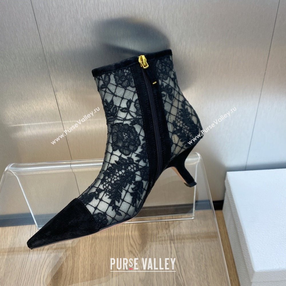 Dior Heel 6.5cm Naughtily-D Ankle Boots in Black 2023 (jincheng-231024-04)