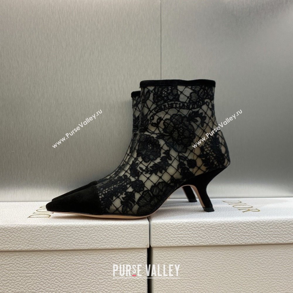 Dior Heel 6.5cm Naughtily-D Ankle Boots in Black 2023 (jincheng-231024-04)