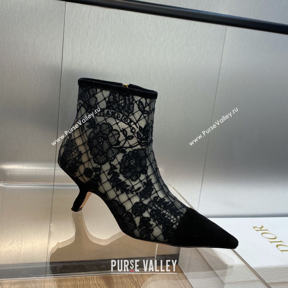 Dior Heel 6.5cm Naughtily-D Ankle Boots in Black 2023 (jincheng-231024-04)