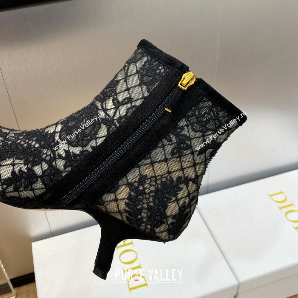 Dior Heel 6.5cm Naughtily-D Ankle Boots in Black 2023 (jincheng-231024-04)