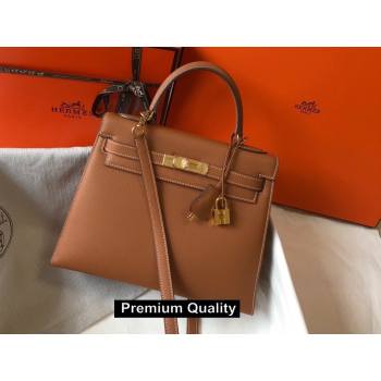 Hermes Kelly 25/28/32cm Bag in epsom Leather with golden hardware camel (fuli-5910)