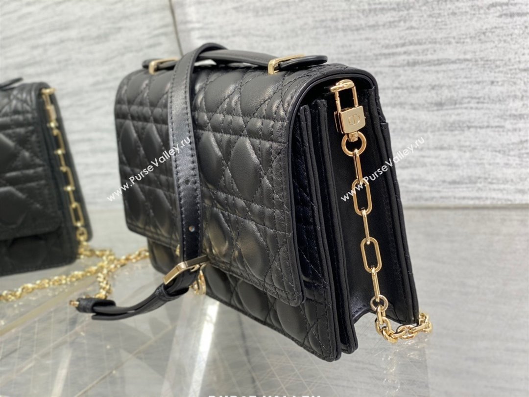 Miss Dior Top Handle Bag in black Cannage Lambskin 2023 (xxg-231024-04)