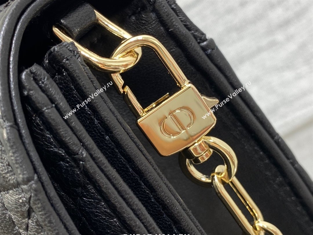 Miss Dior Top Handle Bag in black Cannage Lambskin 2023 (xxg-231024-04)